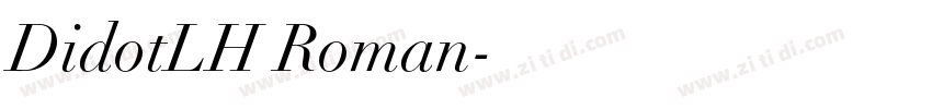DidotLH Roman字体转换